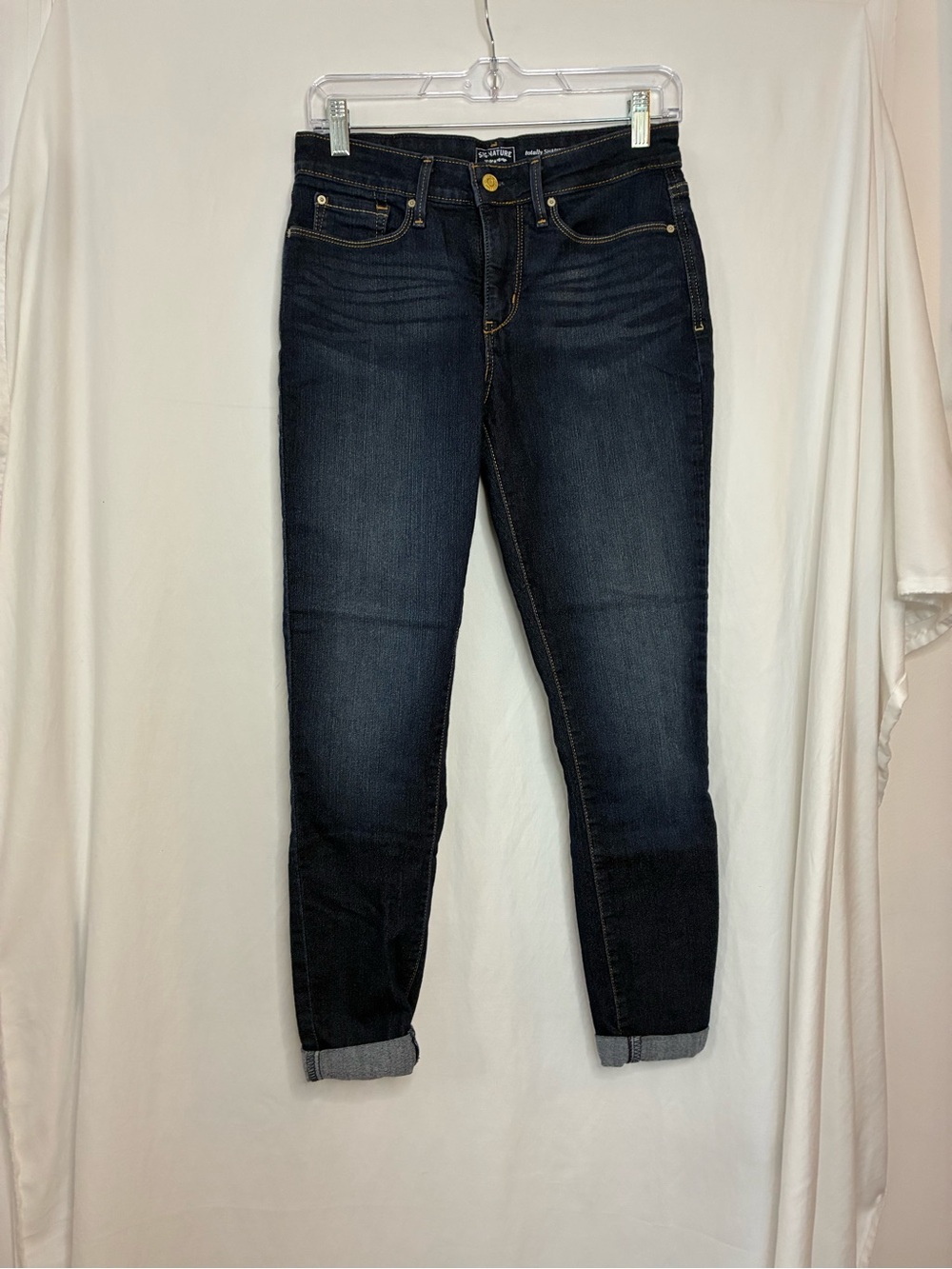 Signature Dark Wash Boyfriend Jeans - Navy